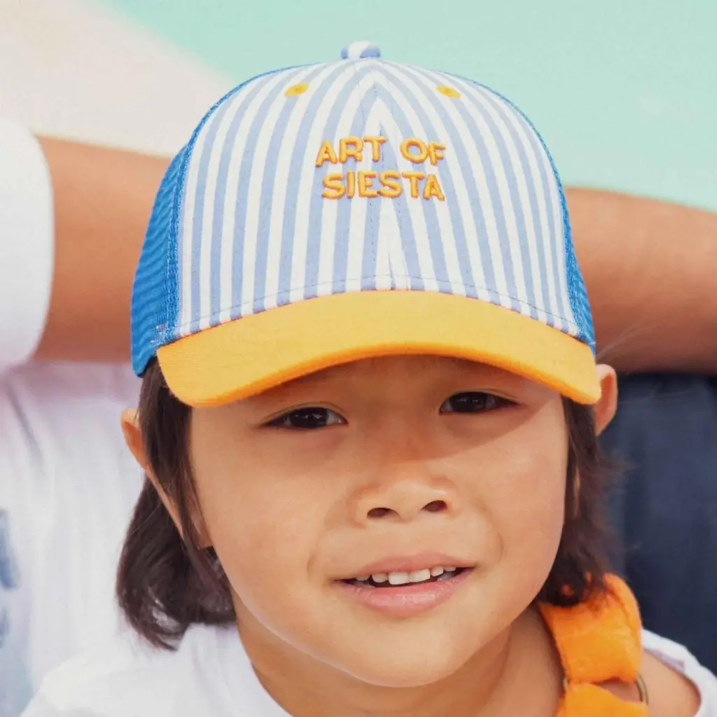 [CH-5084] Casquette trucker rayée Art of Siesta Enfant 3-6 ans