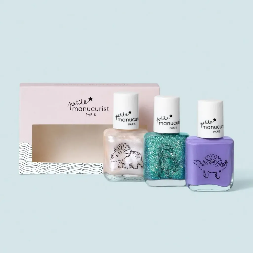 Coffret vernis à ongles enfant dinosaure Wild life Petite Manucuris