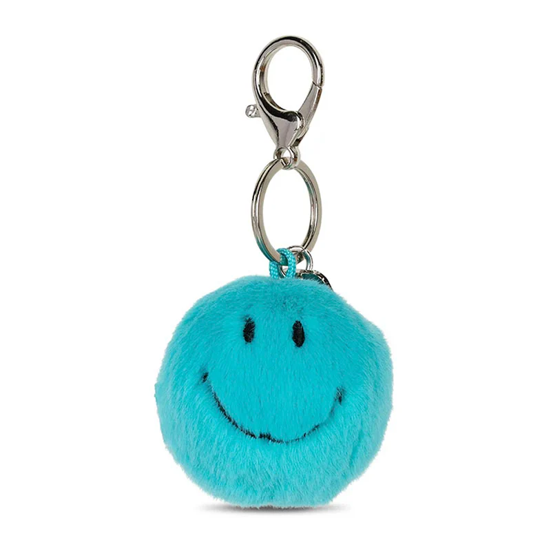 [BO-9759] Porte-clés Smiley Fuzzy Teal