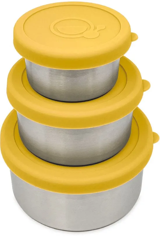 [SM-0370] Set de 3 boites à snacks jaunes