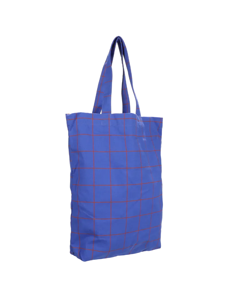 Totebag Grid Olympic blue