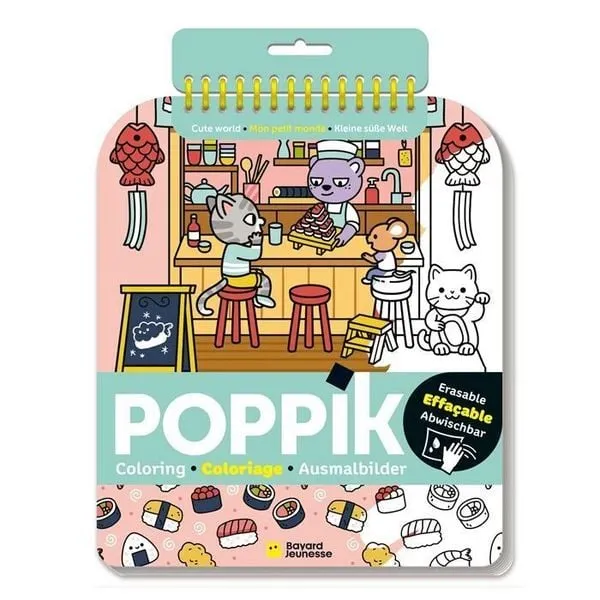 Coloriage effaçable Poppik Cute World