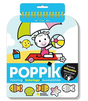 Coloriage effaçable Poppik La mer