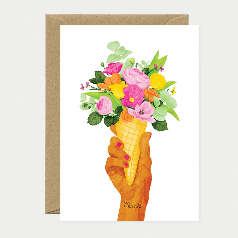 Carte Thanks Ice cream flowers All the ways to say