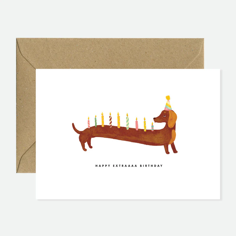 Carte Dachshunds Extra Birthday All the ways to say