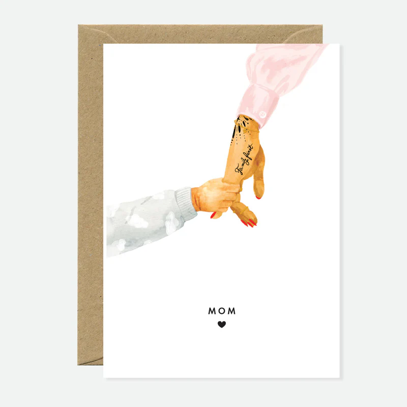 Carte Mom and Baby Hand All yhe ways to say