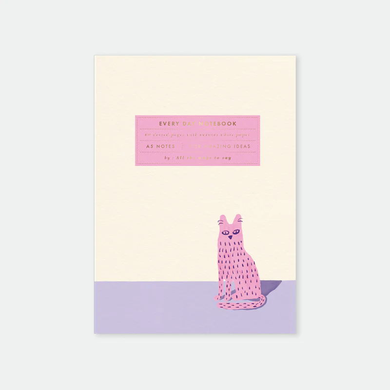[AL-4791] Carnet A5 Lonely Cat - All The Ways To Say