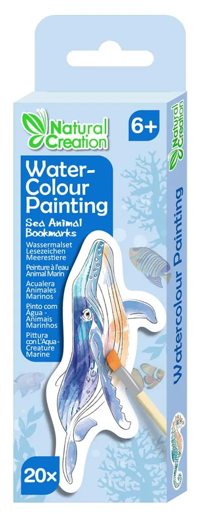 Peinture à l'aquarelle Marque-pages Animaux Marins