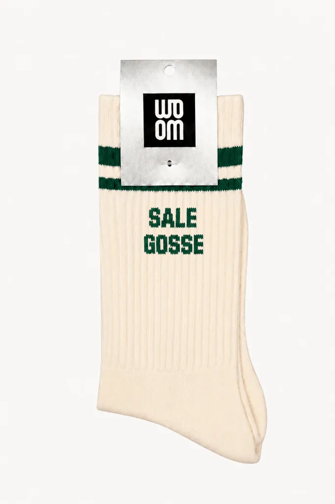 [WO-0475] Chaussettes Homme "Sale Gosse" Vert - Taille 39-45