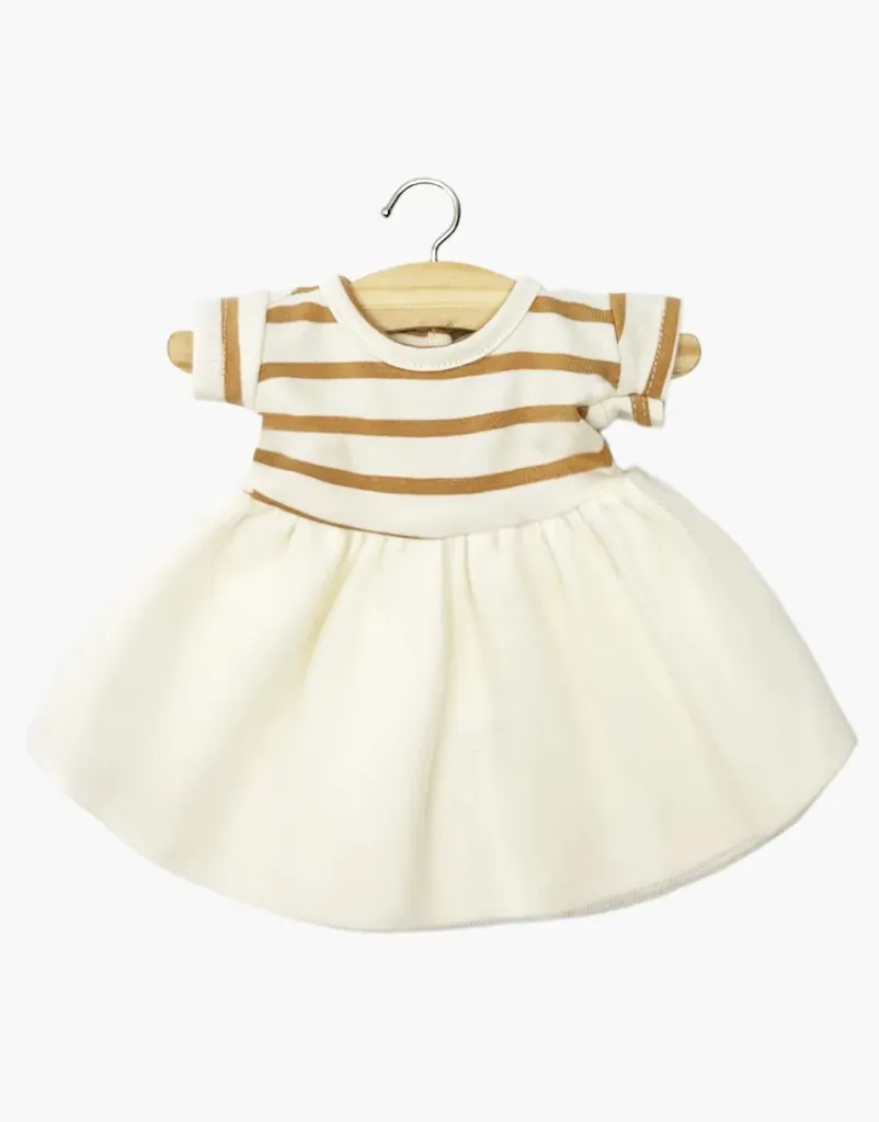 Tutu Rosana manches courtes à rayures beige Gordis Minikane