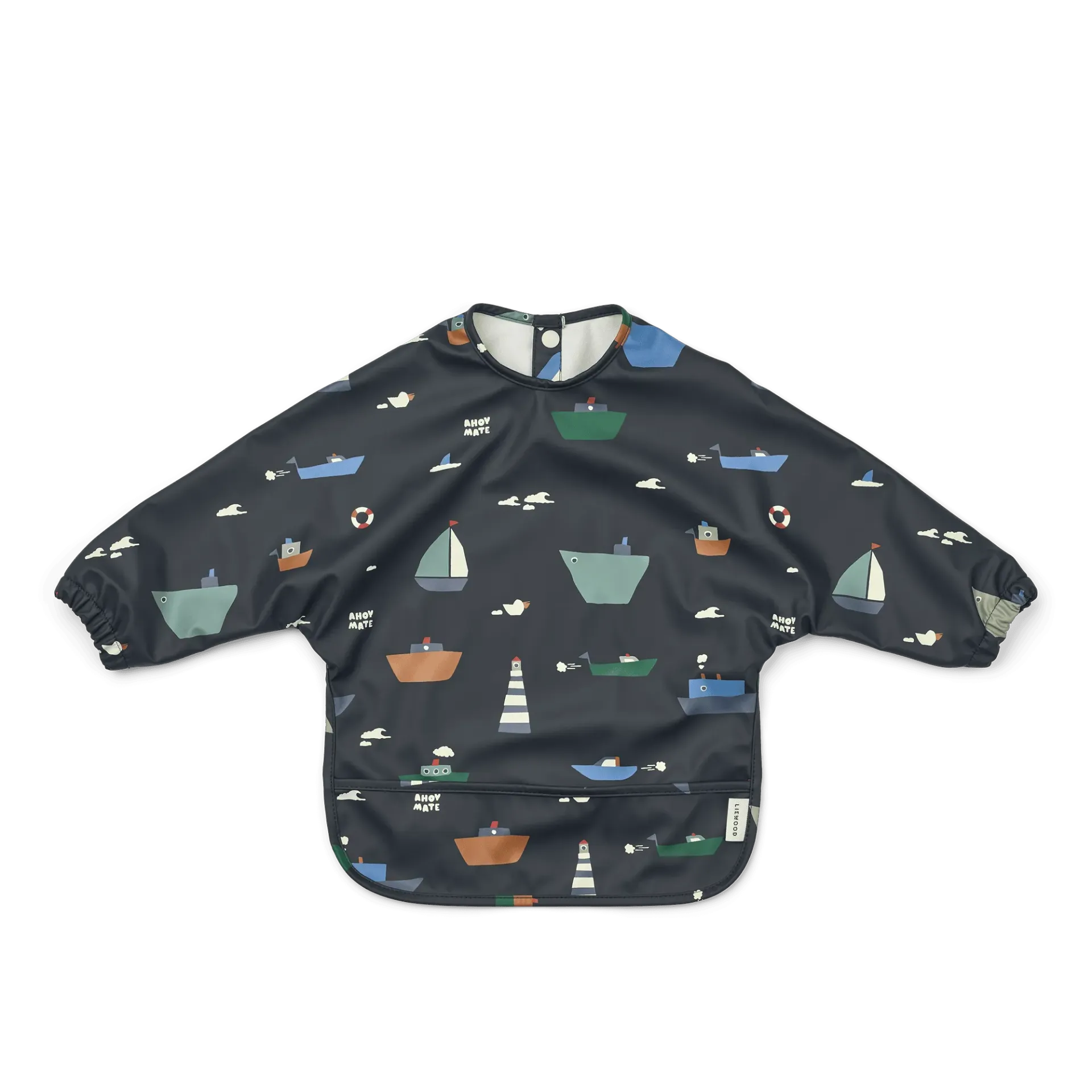 [LI-0587] Merle Printed Cape Bib Sailing Navy Liewood