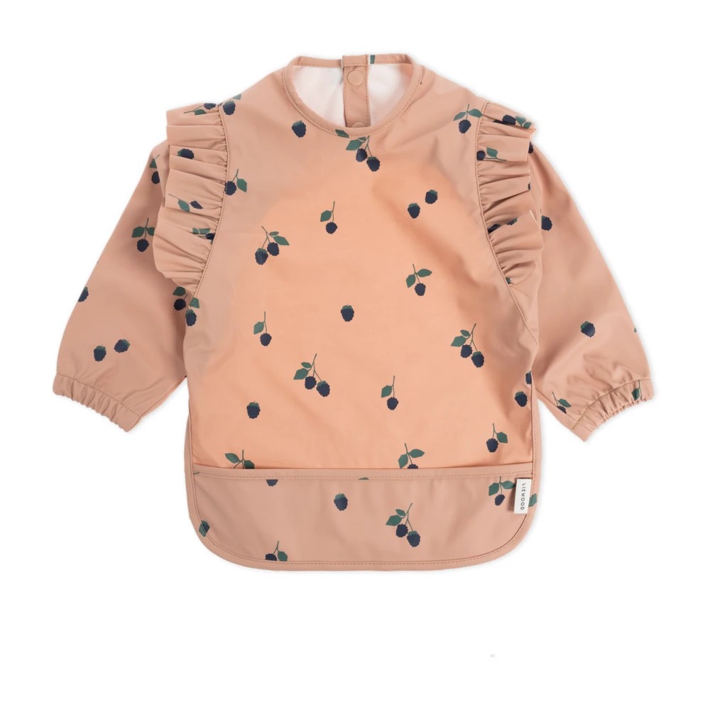 [LI-2496] Merle Ruffle Cape Bib Berry Liewood