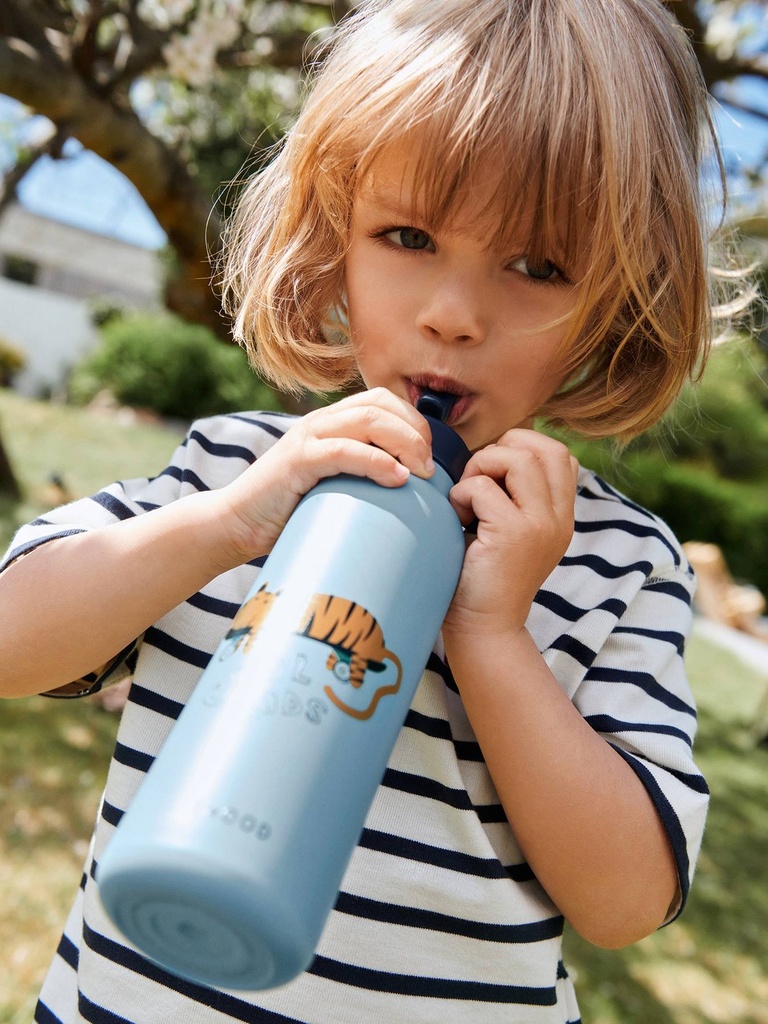 [LI-1041] Gourde isotherme 500 ml Tiger Beach Blue Liewood