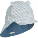 Gorm Reversible Sun Hat Blue wave creme de la creme 0-3 mois Liewood