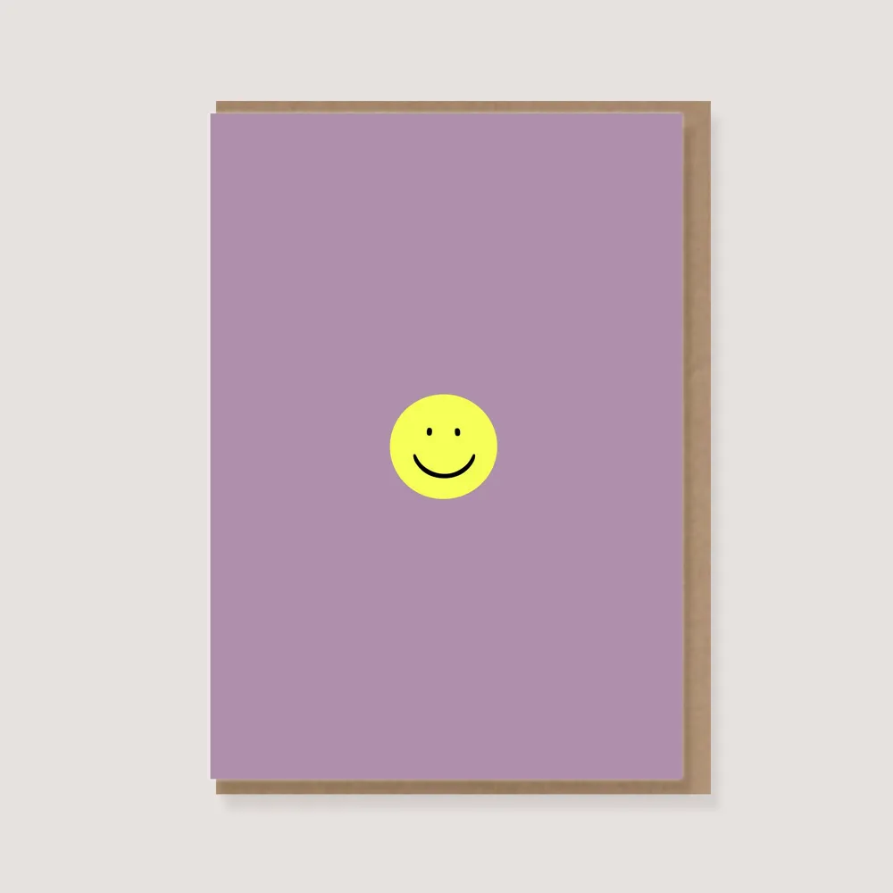 Carte de vœux avec enveloppe - Sourire
