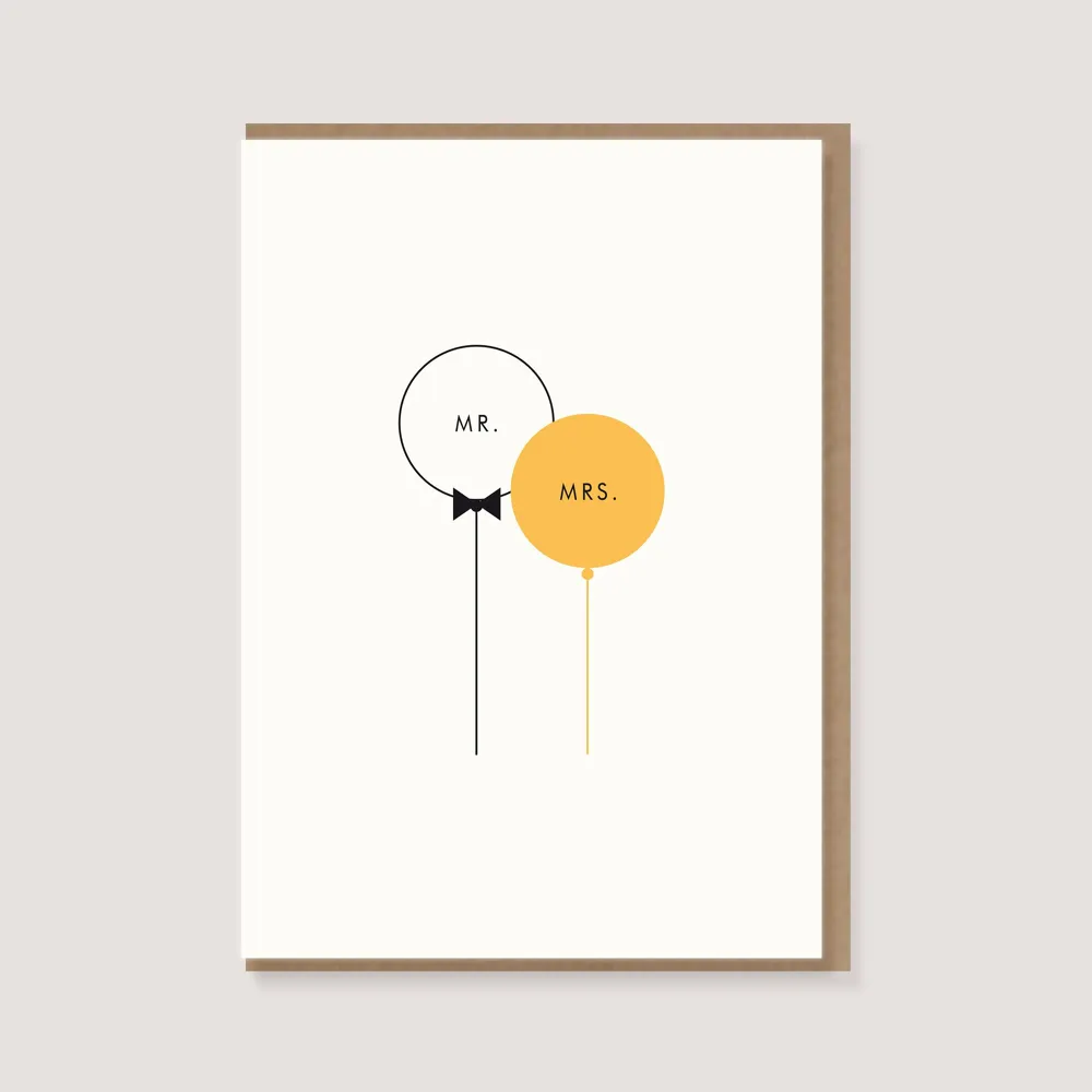 Carte Ballons M. & Mme.
