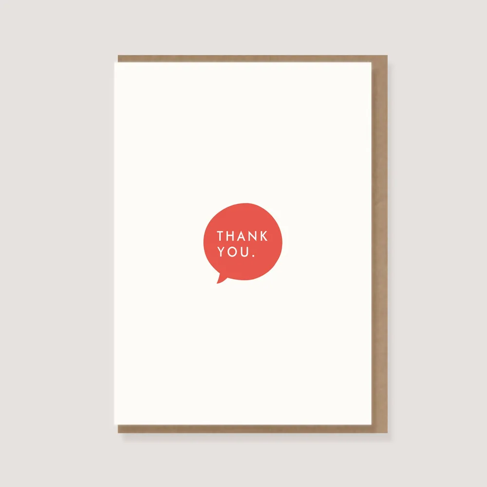 Carte double Thank You
