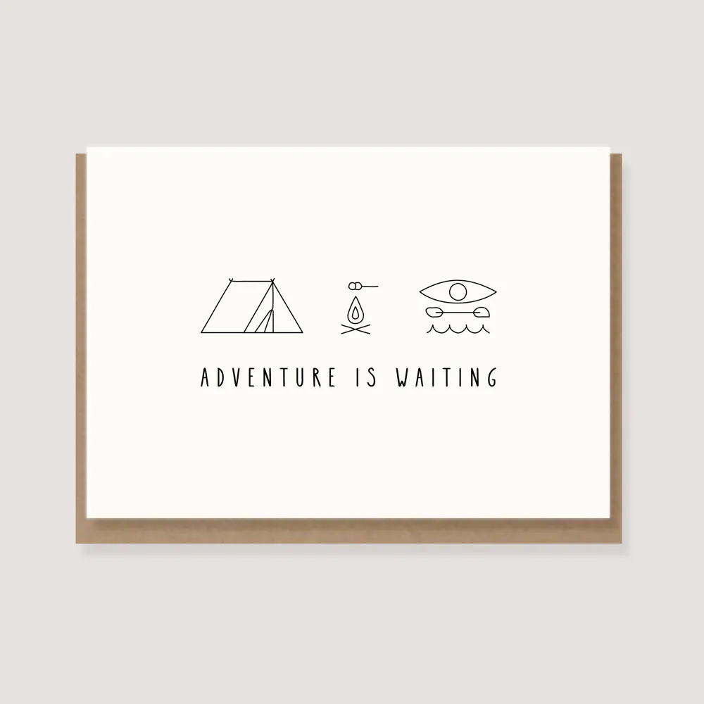 Carte double Adventure Is Waiting
