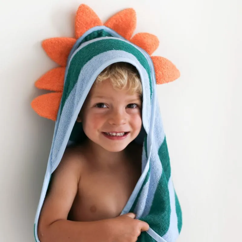 [QU-5377] Cape de bain Dino Lagon (75 x 75 cm)