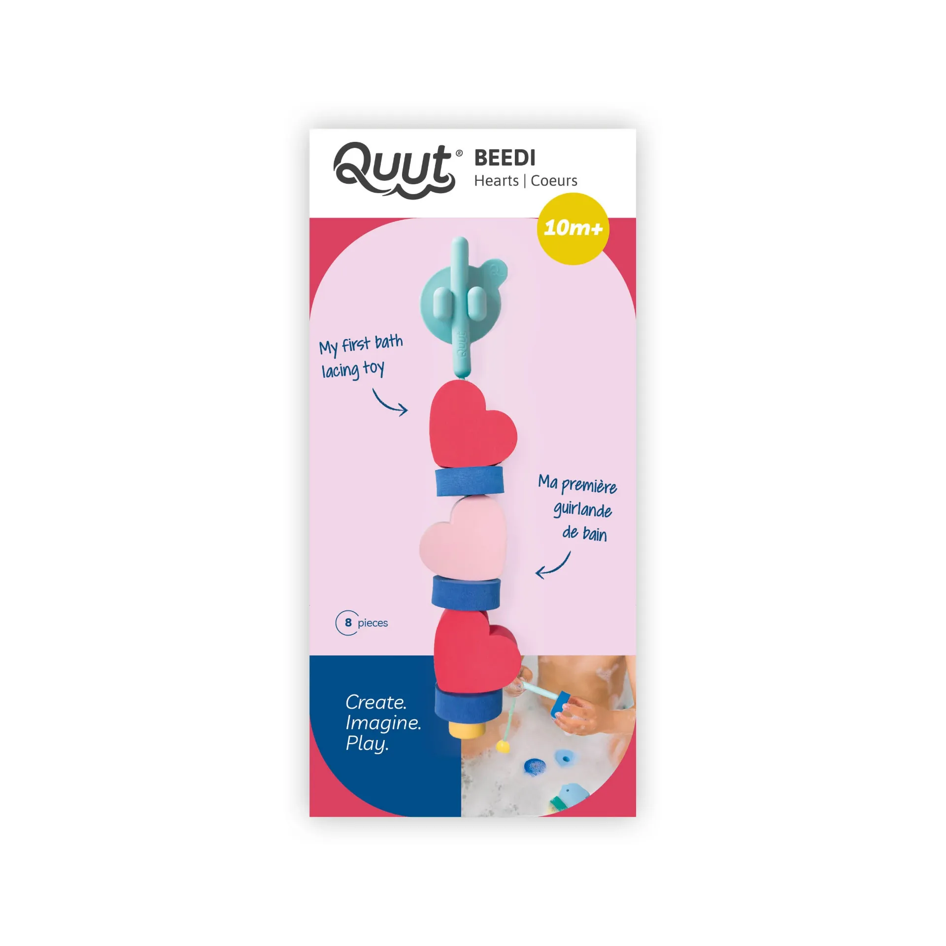 [QU-5308] Beedi Coeurs Jeu pour le bain