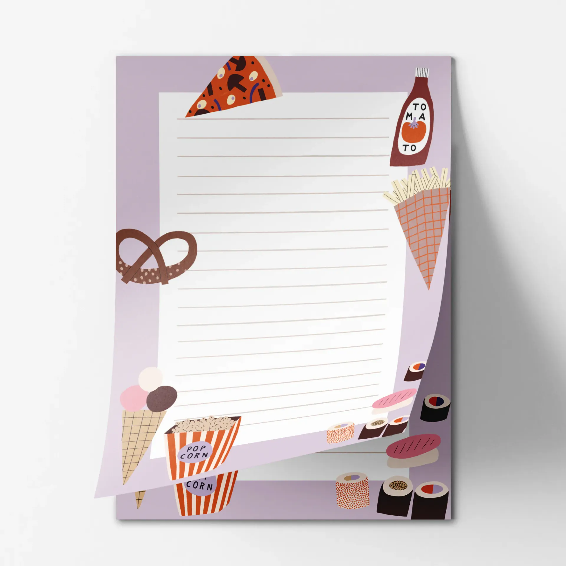 [NU-9118] Notepad Fastfood