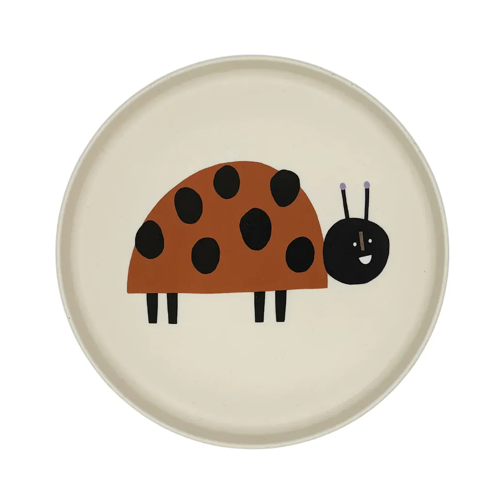 [NU-9385] Kids Plate Ladybug