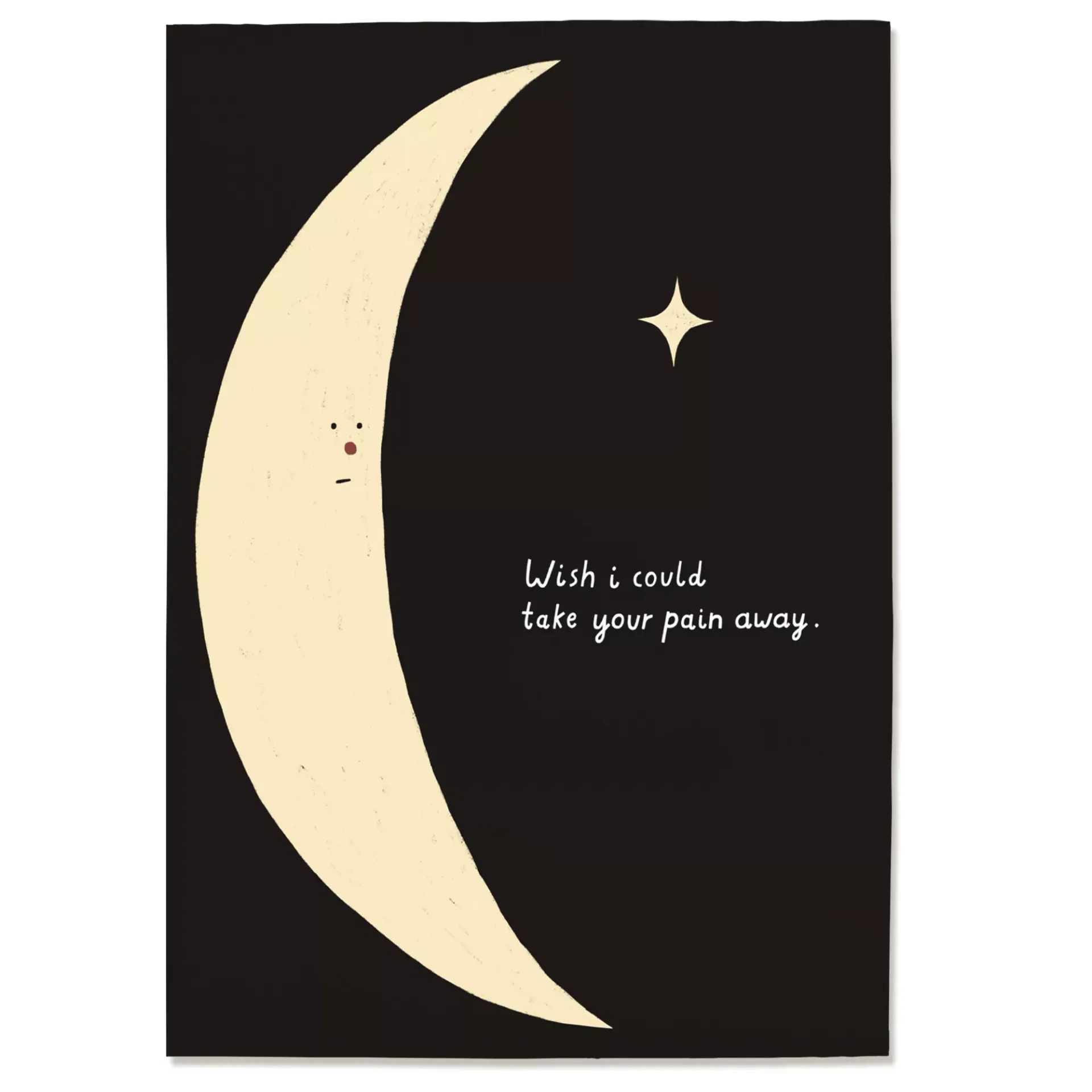[NU-5448] Post Card Condoleances Moon