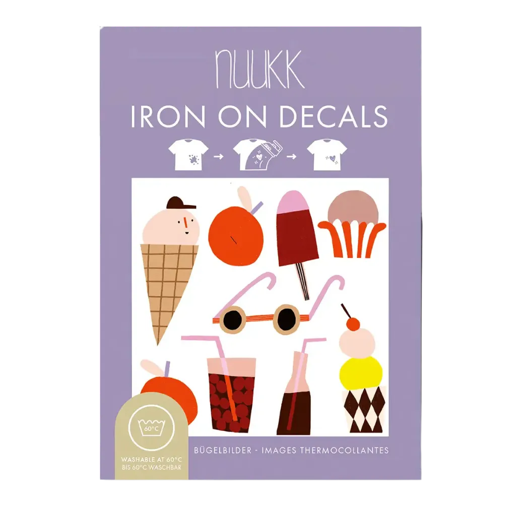 [NU-4960] Iron on Decals Stickers thermocollants Ice cream