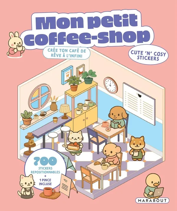 [MA-1964] Mon petit coffee-shop Cute'n'cosy stickers