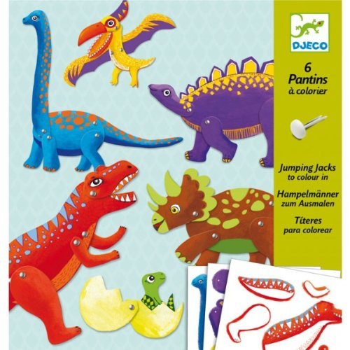 Pantins à colorier Dinos