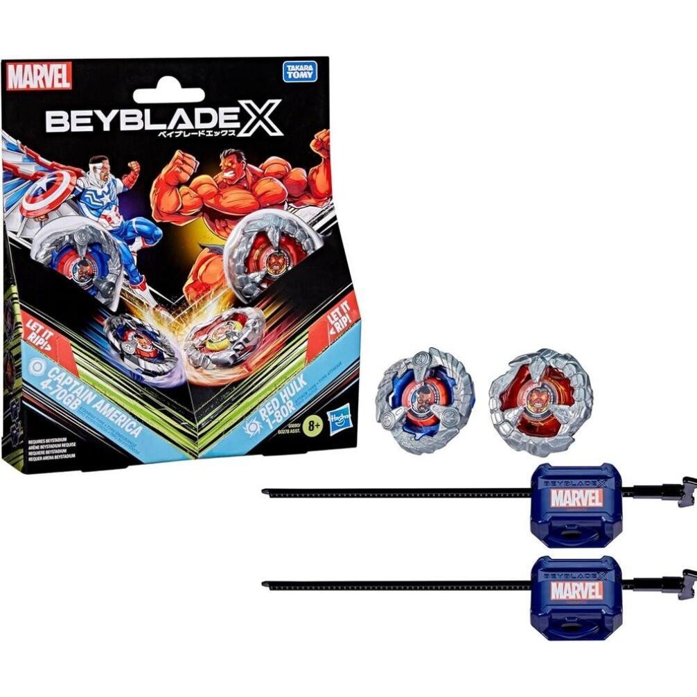 Beyblade X Captain America Vs Red Hulk