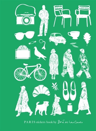 [HA-3378] Paris Stickers book by Zoe de las Cases