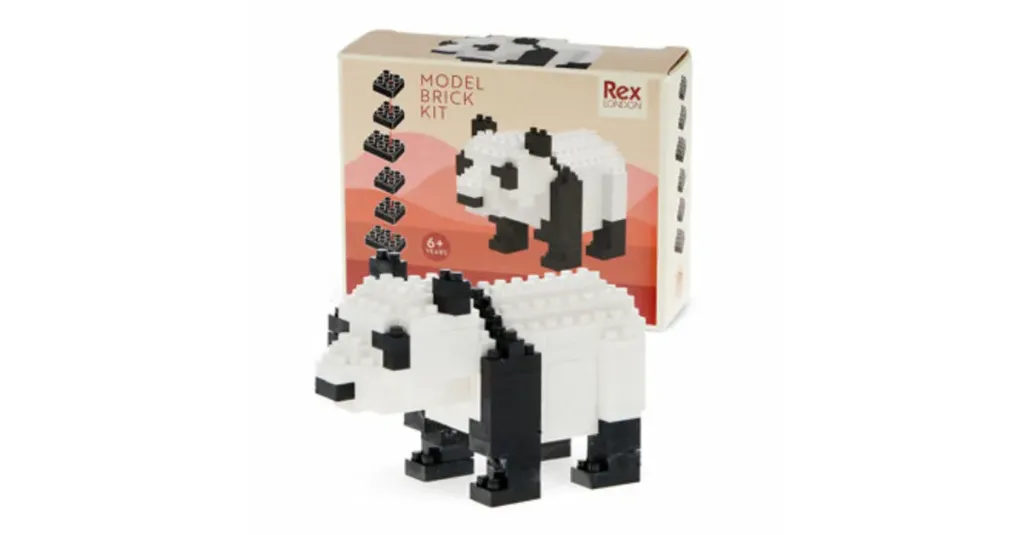 [RE-1991] Kit de construction d'un animal en micro-briques - Panda