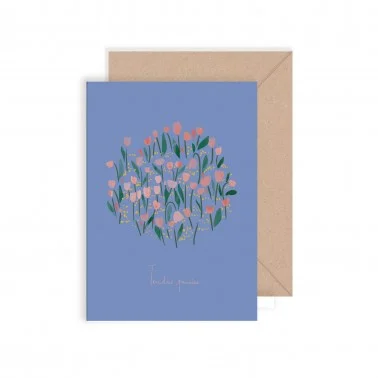 [MY-7519] Carte double Tendres Pensées My Lovely Thing