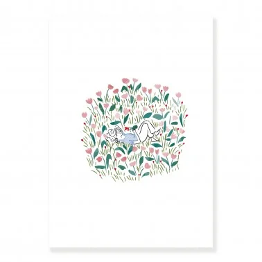 [MY-7649] Affiche A4 Sieste nature My Lovely thing