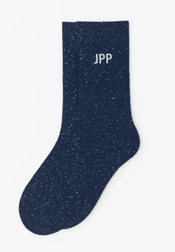 Chaussettes à paillettes "JPP" Marine - Taille 36-40