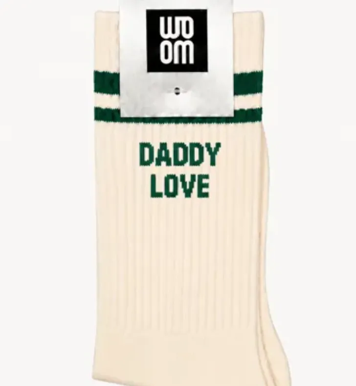 Chaussettes Homme "Daddy Love" Vert - Taille 39-45