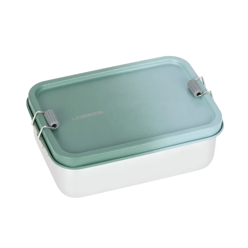 [LA-2230] Boîte à lunch/goûter inox enfants - Unique, vert