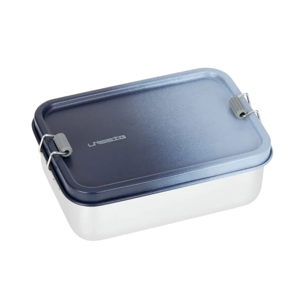 [LA-2247] Boîte à lunch/goûter inox enfants - Unique, bleu foncé