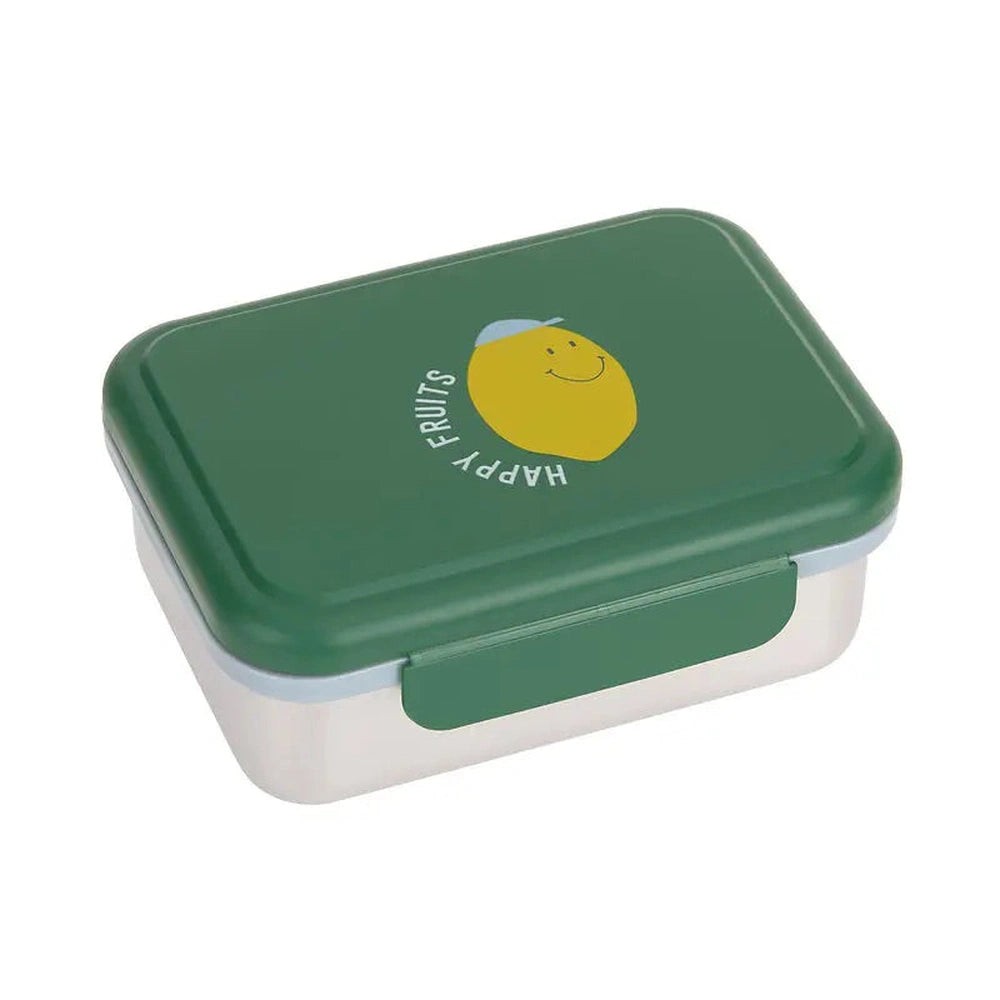 [LA-0197] Boîte à lunch/goûter inox enfants - Happy Fruits, Citron