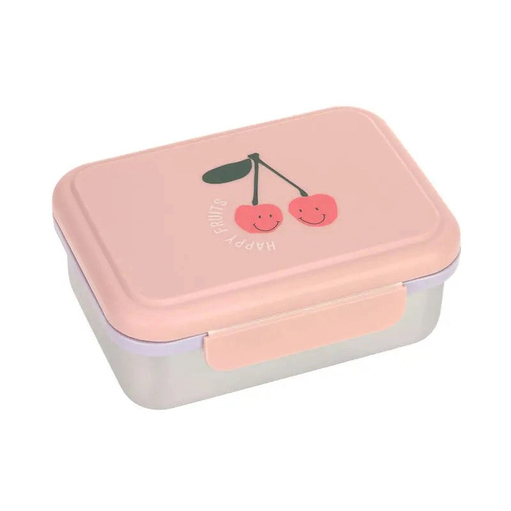 [LA-0180] Boîte à lunch/goûter inox enfants - Happy Fruits, Cherry Lassig