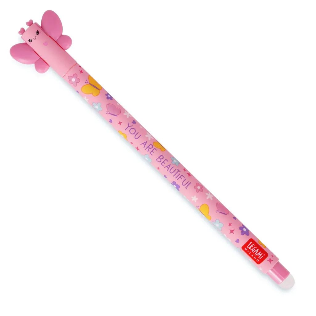 [LE-9107] Stylo à encre gel effaçable Butterfly - Legami