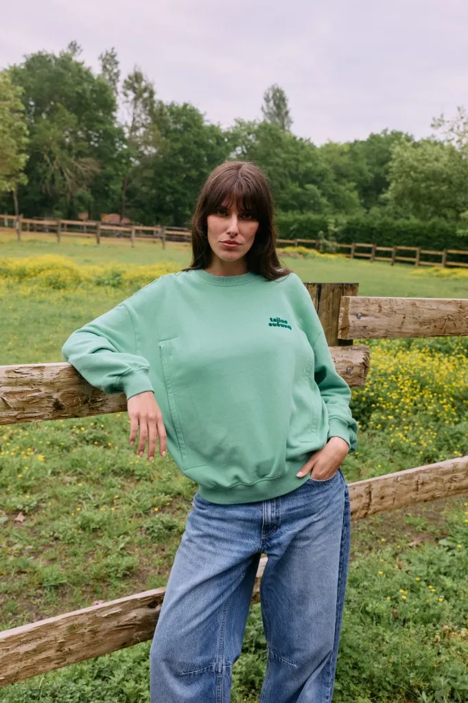 [TA-4345] Sweat d'allaitement P'allaite vintage mint Taille S Tajinebanane
