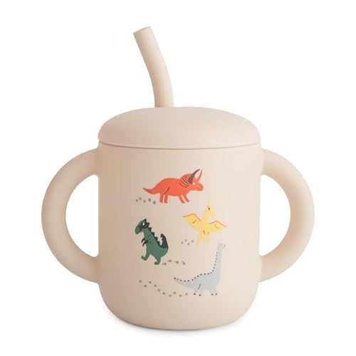 [MU-3488] Tasse d'apprentissage en Silicone - Dinosaure Mushie