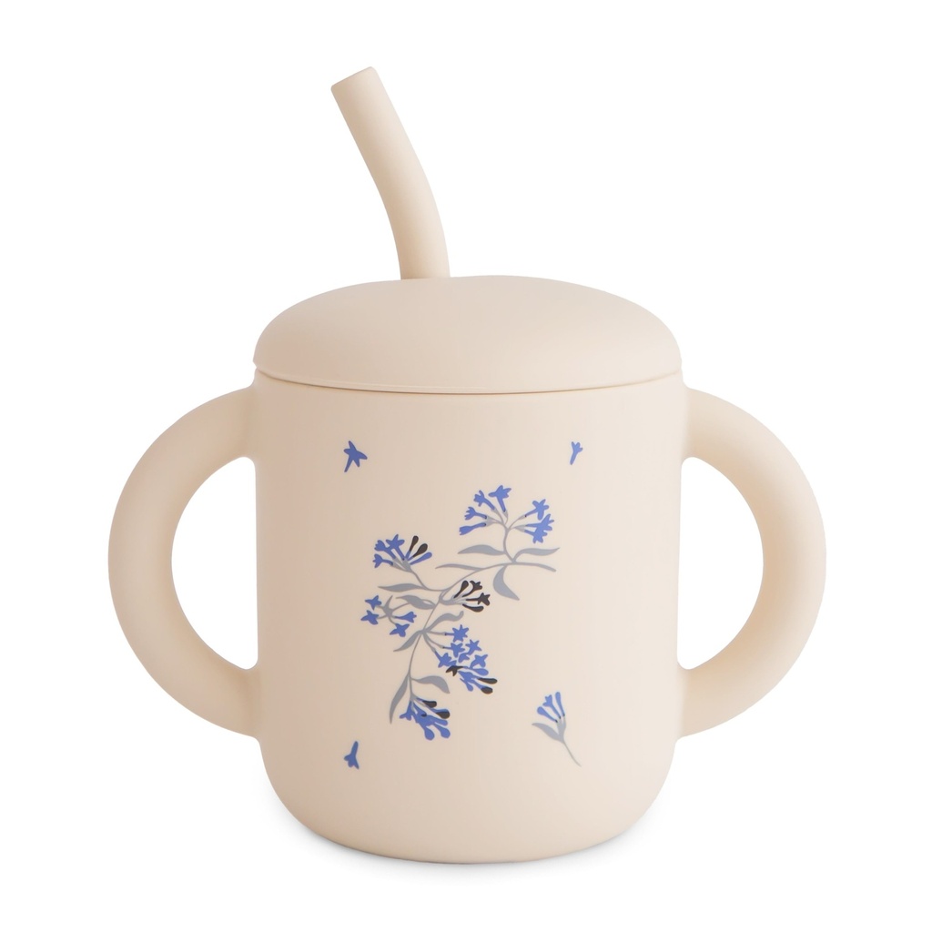 [MU-3471] Tasse d'apprentissage en Silicone -Lilac Flowers Mushie