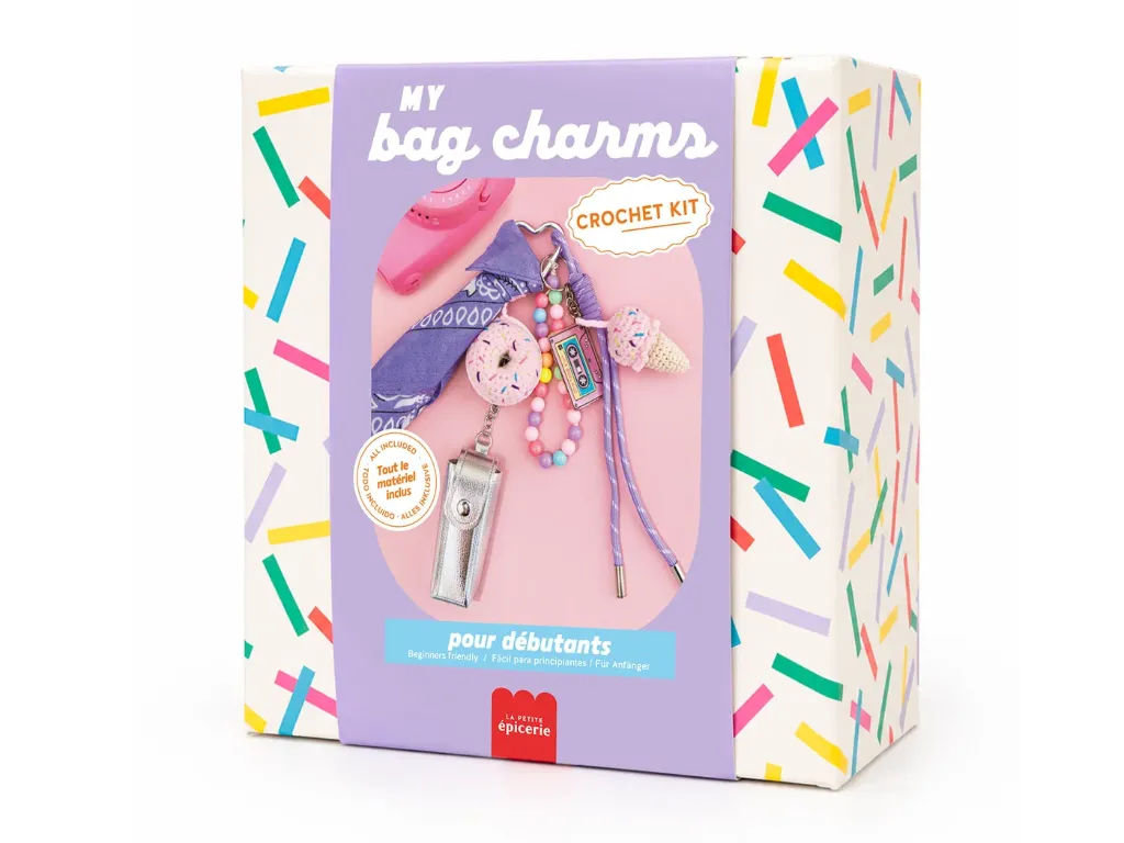 [PE-5448] Kit crochet pour débutant - Bag charms - Pop mood