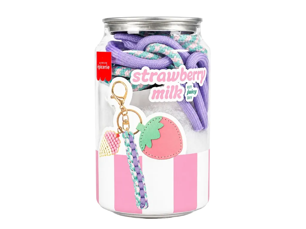 [PE-4095] Kit Canette Bag Charm Pshiiit Strawberry Milk