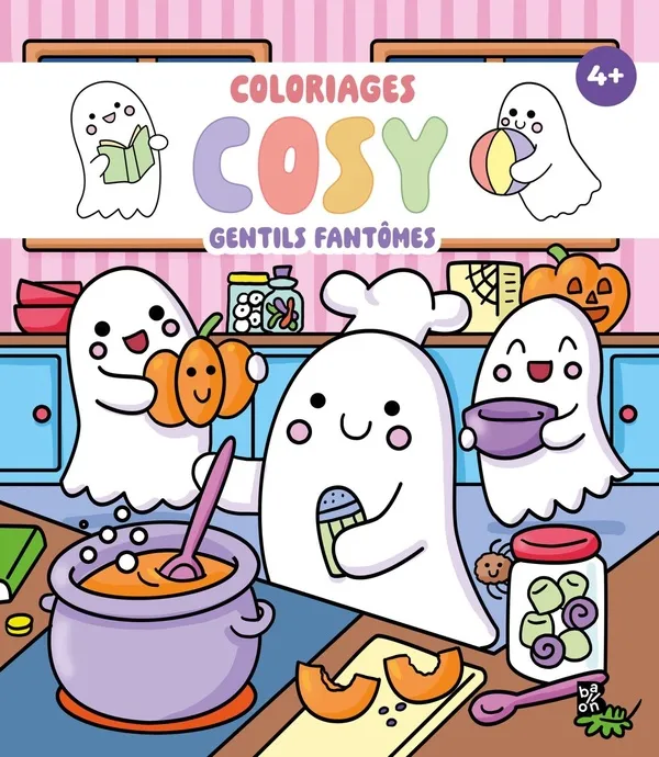 Coloriages Cosy Gentils Fantômes
