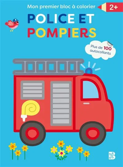 Mon premier bloc à colorier Police et pompiers
