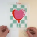 Kit Canevas - Ballon coeur